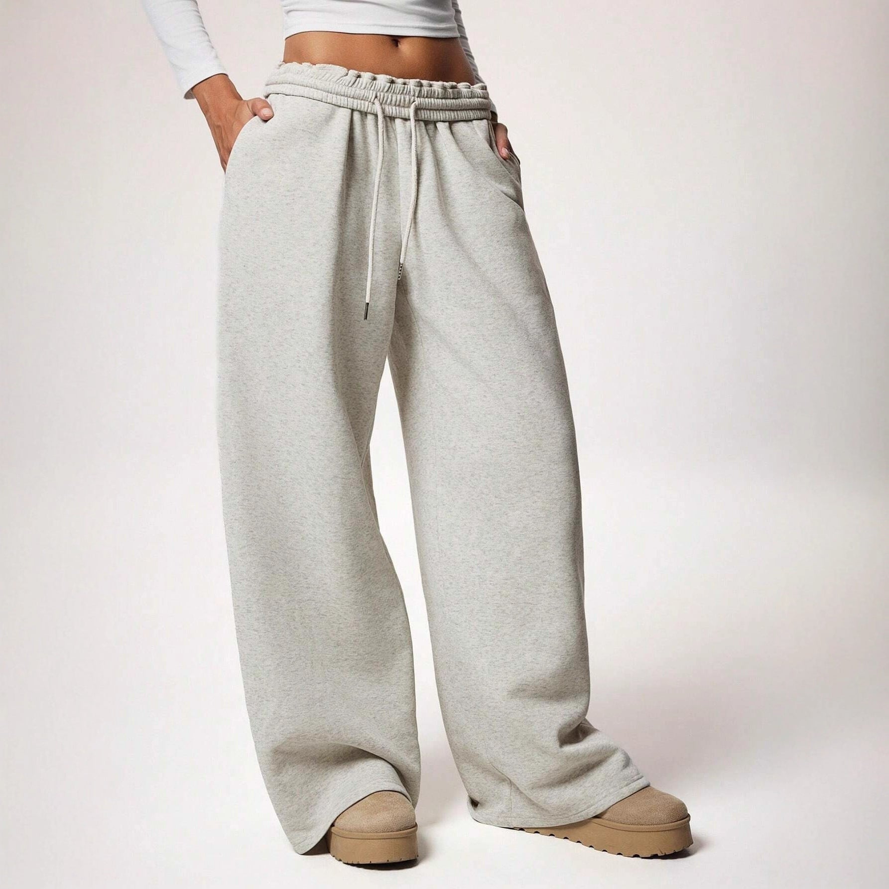 Relaxed Fit Soft Knit Pants
